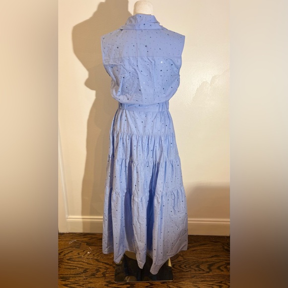 Azazel Rhinestone Tie-Front Maxi Dress - Picture 4 of 8